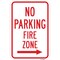 Signmission No Parking Fire Zone With Right Arrow, Heavy-Gauge Aluminum, 12" x 18", A-1218-25034 A-1218-25034 - alternate 1